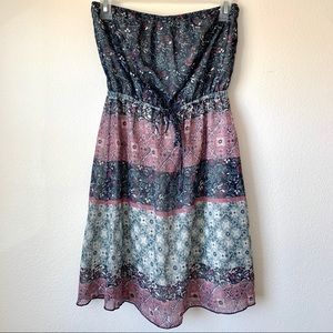 MUDD Boho Strapless Dress